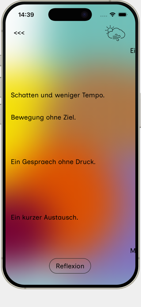 Gedankenecho — Webapp auf dem iPhone